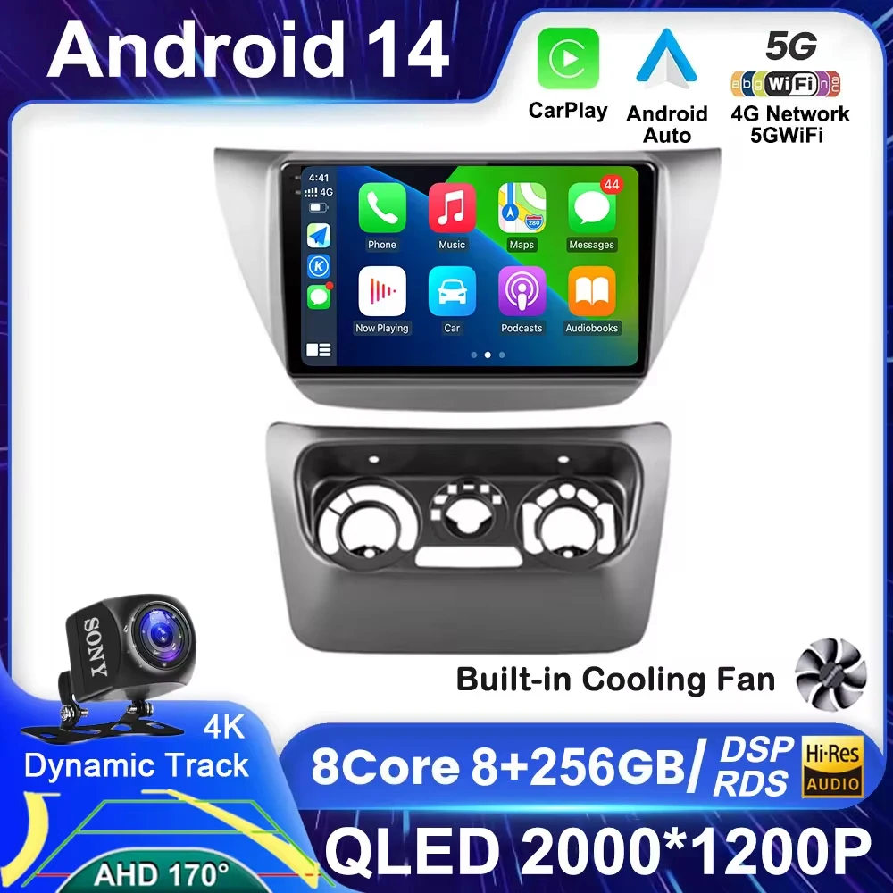 

Android 14 For Mitsubishi Lancer 9 CS 2000 - 2010 Car Radio Multimedia Video Player Navigation GPS 4G Carplay Stereo 2Din 2 Din