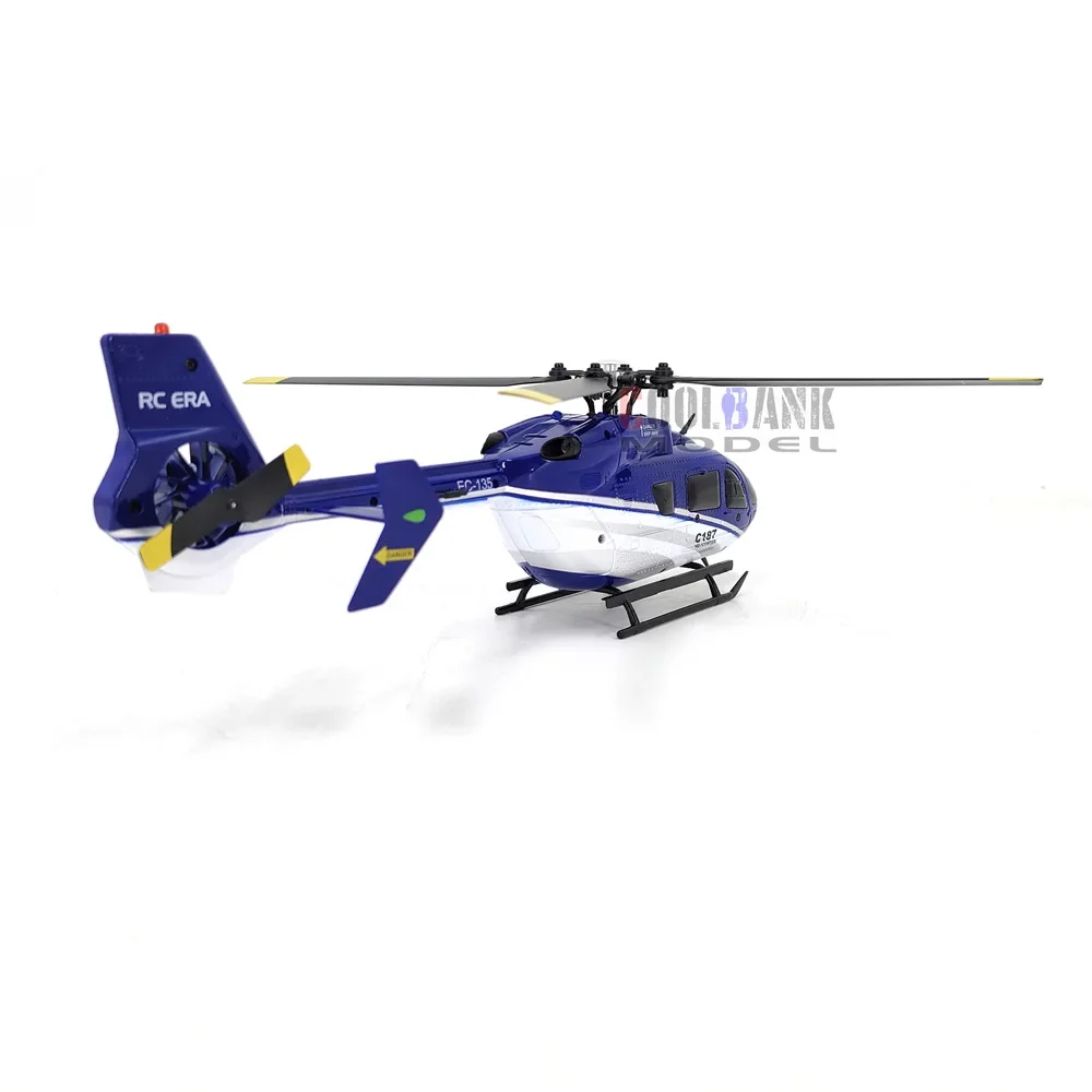 C187 Op Afstand Bestuurbare Vliegtuigen Ec135 Model Op Afstand Bestuurbare Helikopter Enkelblade Rolroervrij Vliegtuig Model Kinderen Speelgoed Geschenken