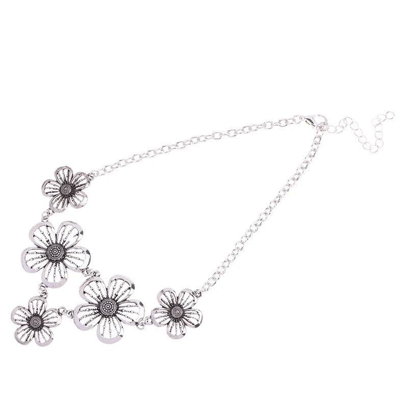 Boheemse Accessoires Bloemen Hanger Kettingen Mode Ketting Vrouwen Punk Sieraden Vintage Choker