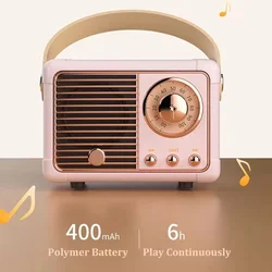 HM11 Portable Bluetooth Speaker Wireless Bass Subwoofer Outdoor For Car Stereo Loudspeaker Mini Retro Music Box for Ios/android