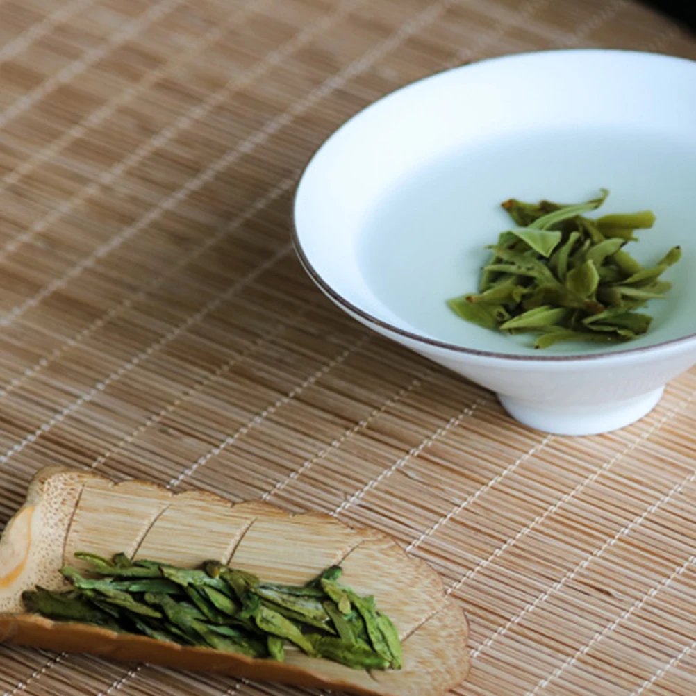 

Handmade Bamboo Loose Leaf Tea Scoop Retro Leaf Design Tea Shovel Coffee Bean Scoop Tea Spoon Tea Accessory for Home Office Tear