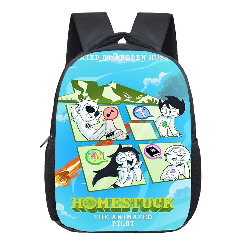Homestuck لعبة نمط حقيبة الظهر صبي فتاة عادية الكرتون المدرسية يمكن DIY بها بنفسك موضة حقائب الظهر للطلاب حقيبة المدرسة رياض الأطفال #5