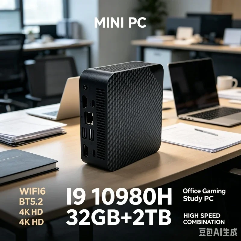 High‑Performance Mini PC Intel I9‑10980HK 16GB+2TB WiFi 6 Support Display Windows 11 Portable Mini Desktop for Work Gaming Home