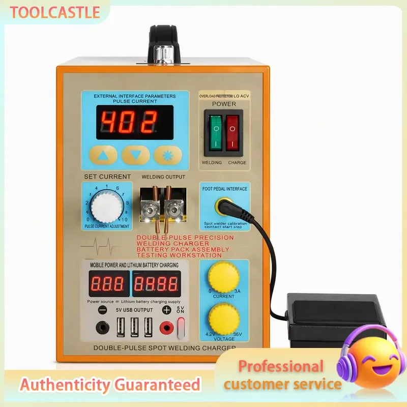 USB Small Precision Pulse Battery Spot Welder 18650 Lithium Battery Welding Machine Charging Test for Mobile Power Supply DIY