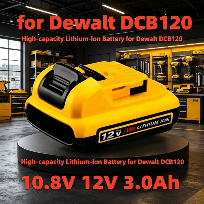

For DCB120 -DCB127 Rechargeable Batteries - 3.0Ah 12V Max Lithium Ion Replacement Battery.
