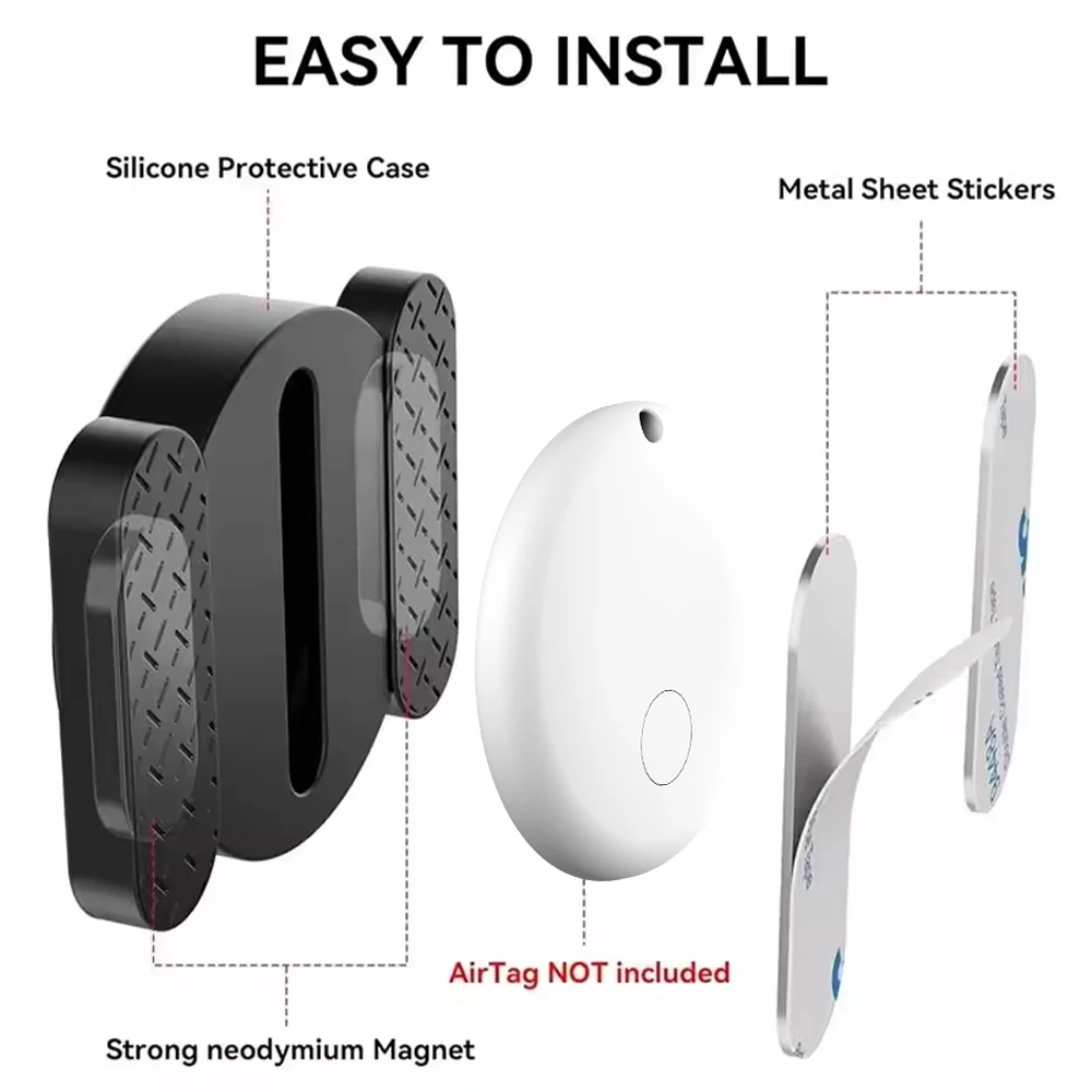 GPS Tracker Magnetic Mini Locator for Android Car Bike Motorcycle Anti-lost Device Strong Magnet Hidden Tracking Smart Tag Case