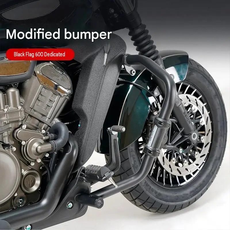 For Benda DARK FLAG 600 Frame Crash Guard Kit Custom Mounting Points for Specific Motorcycle Model Reserves Maintenance Space