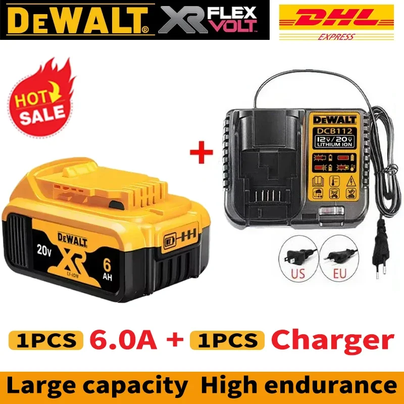 Original DEWALT Battery 20V/60V 9000mAh,dewalt 18v Battery,DCB200 DCB205 DCB206 DCD805 Power Tools Battery,dewalt 20V Charger image 3