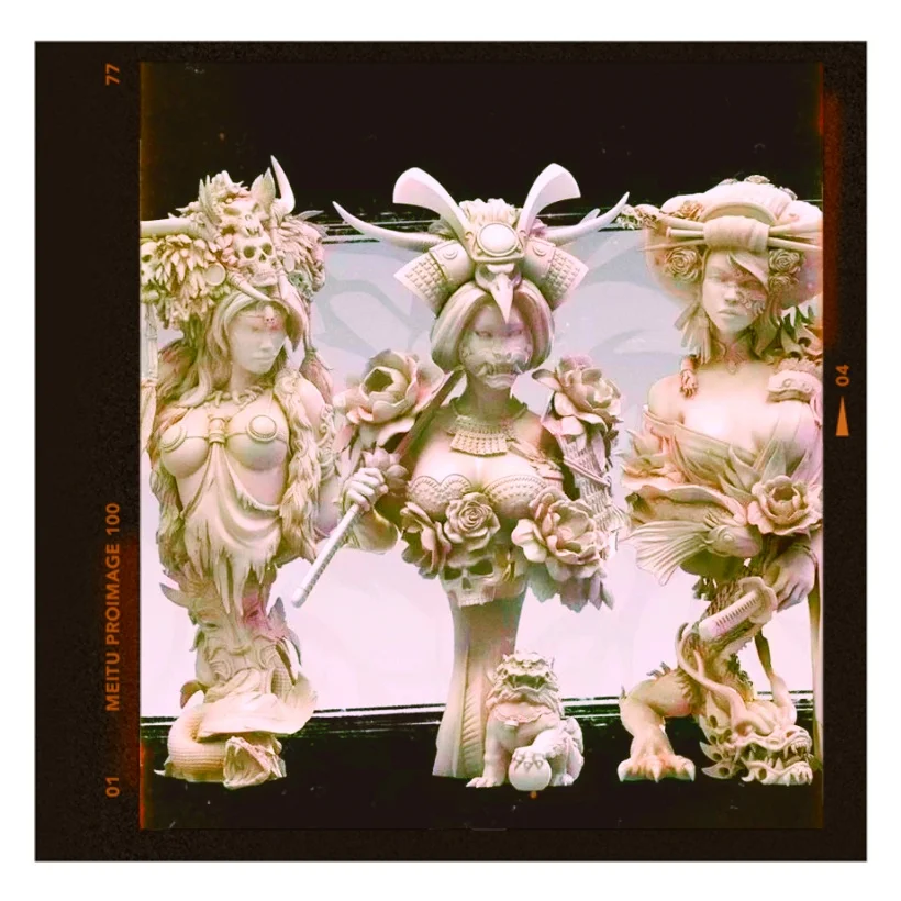 

1/9 Resin Model Bust GK， Unassembled and unpainted kit