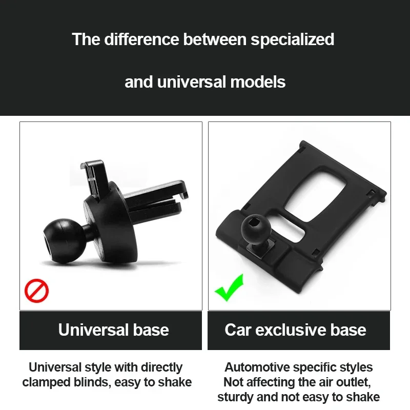 Car Phone Holder Base Bracket Center Air Vent Mount Fit For Golf Polo Passat Touareg Magotan Sagitar Lavida Touran Bora Non-OEM