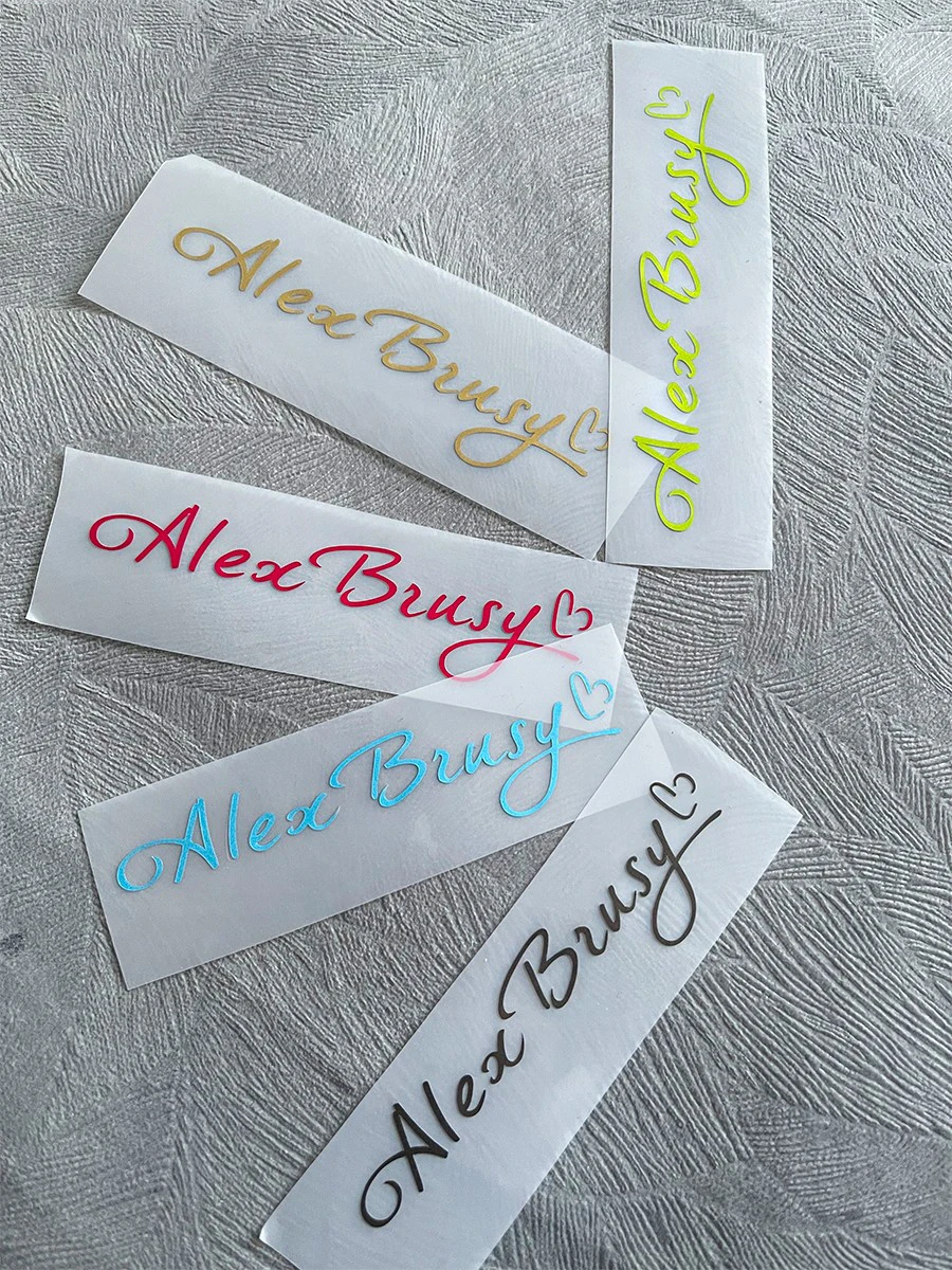 

Customize Letter Stickers Personalized English Words Name Waterproof Stick On Car Helmet Cup Motorcycle Bicycle Laser Sticker