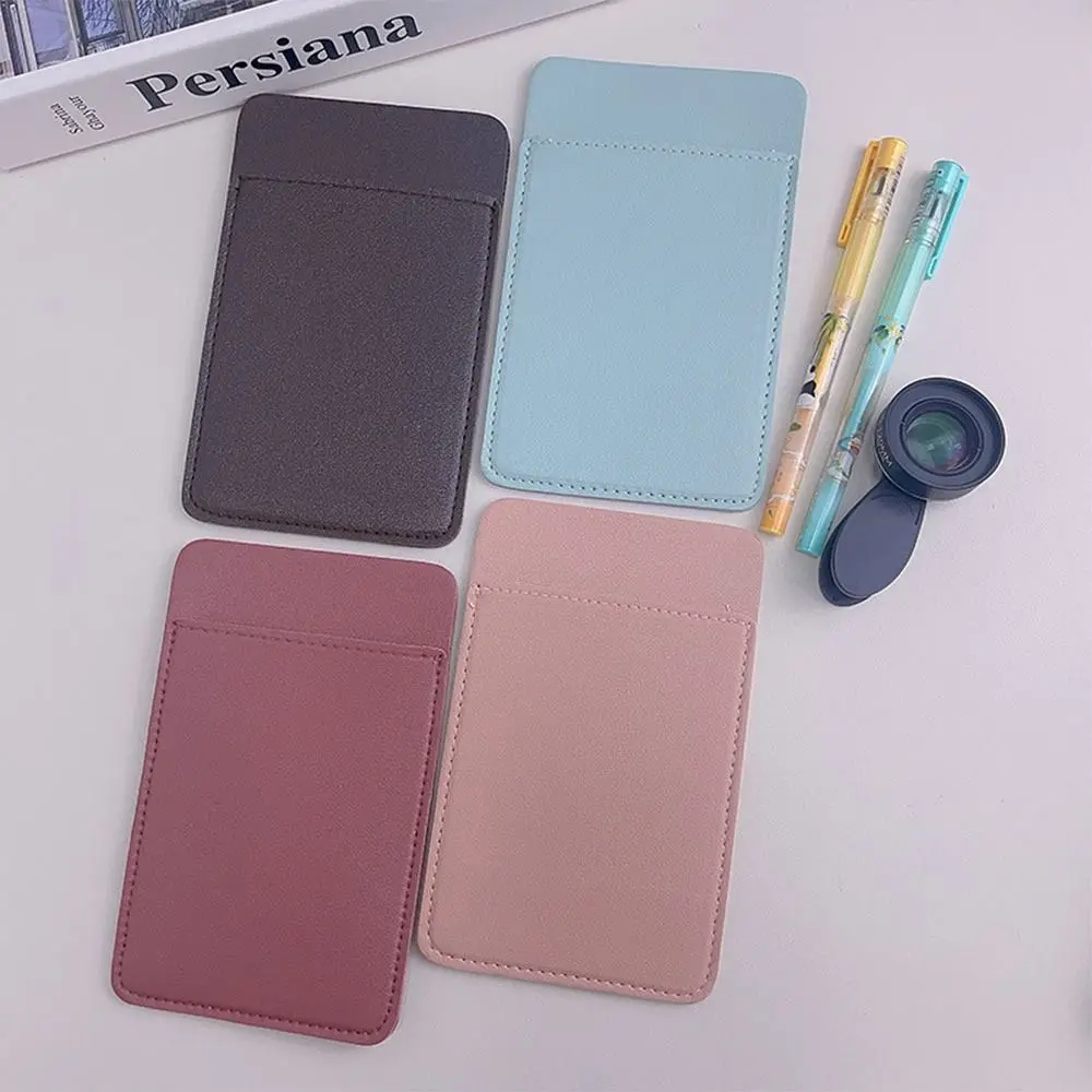 1Pc Double-Layer Leak-Proof Pen Pouch PU Leather Pocket Protector Large Capacity Pencil Case Portable Pen Holder Useful Pen Bag