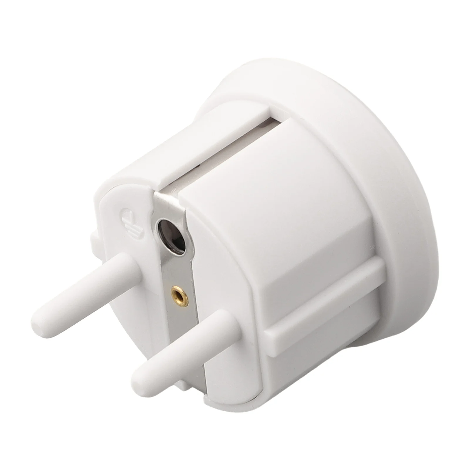 1pc tomada de aterramento de plástico aterramento antiestático ue-plug para tomada de aterramento para melhoria da casa peças elétricas