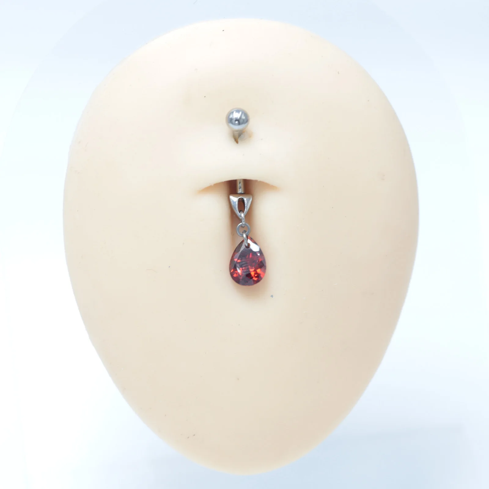 14G Implant Grade Titanium ASTM F136 Pendant Internal Navel Belly Ring Ombligo Oreja Piercing Jewelry with CZ Cubic Zircon image 4