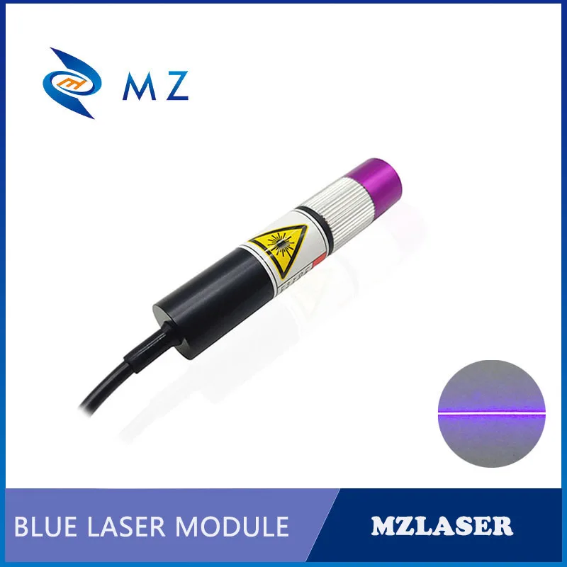 Compact Adjustable Focusing D16mm 405nm 50mW Blue And Violet UV Line Laser Module+Adapter+Power Supply