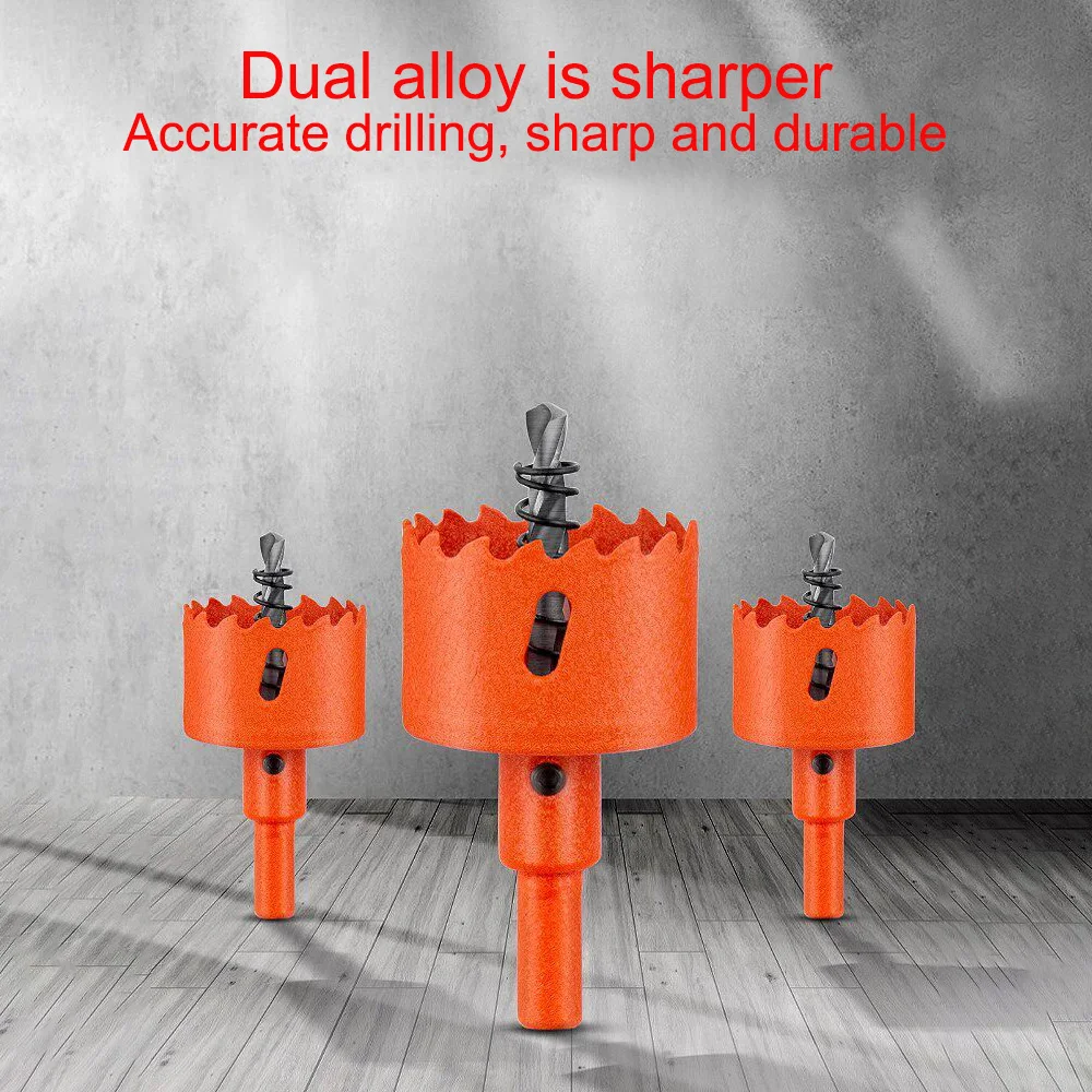 

HSS Hole Saw Set Drilling Hole Saw Drill Bit 16-250mm M42 For Metal Alloy Iron Stainless Steel Wood Cutter Drill Bits DIY