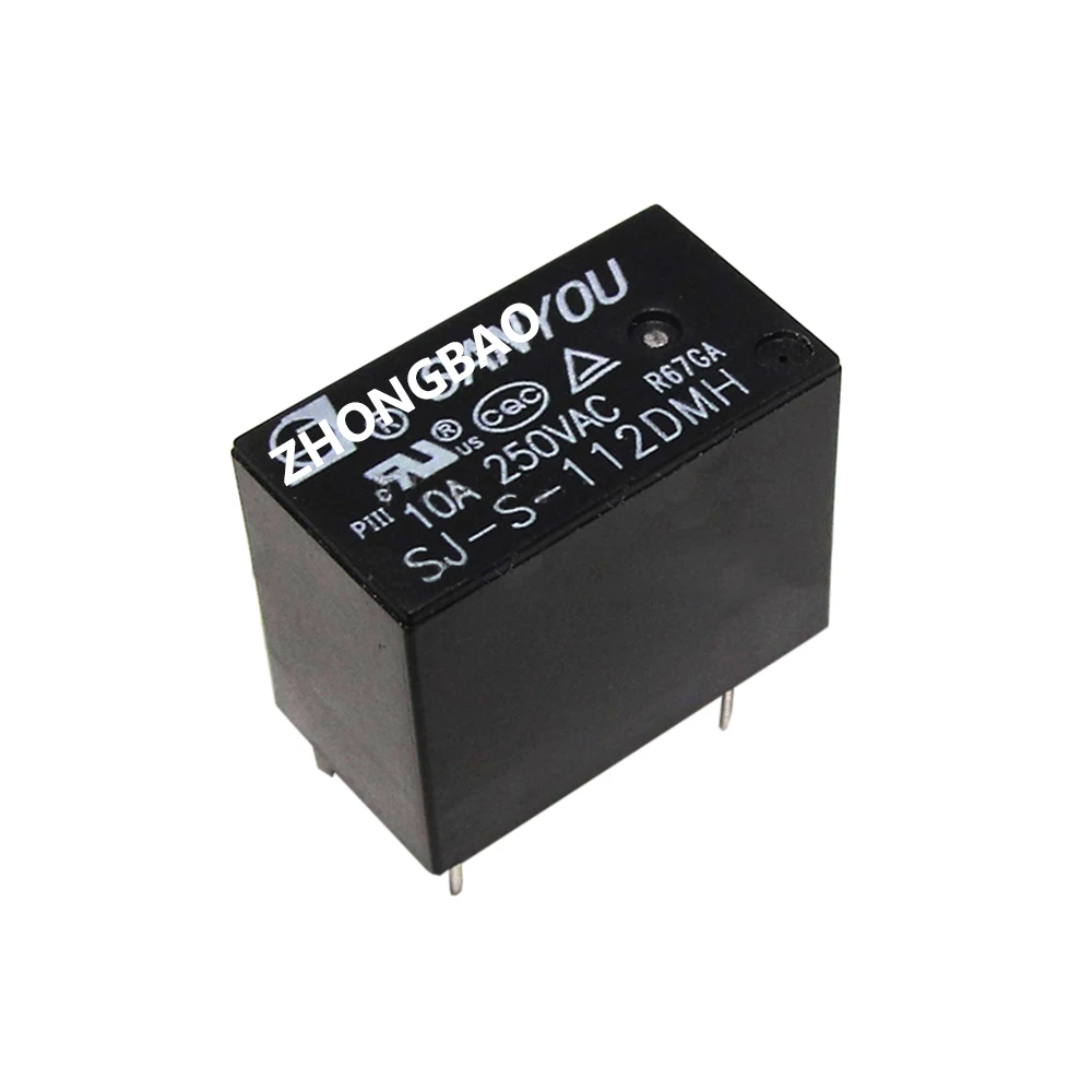 HOT NEW 12V relay SJ-S- 112DMH SJ S 112DMH SJS112DMH DC12V 12V 12VDC 10A 4PIN