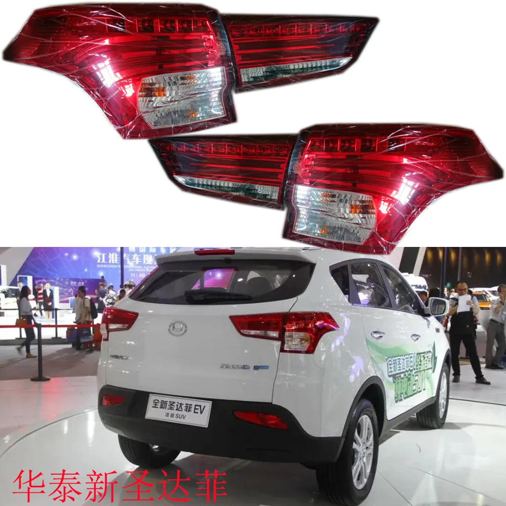 1pcs car accessories bumper santa Fe tail light for Hyundai IX45 taillight Taillamp LED 2017~2019y for Hyundai IX45 fog lamp