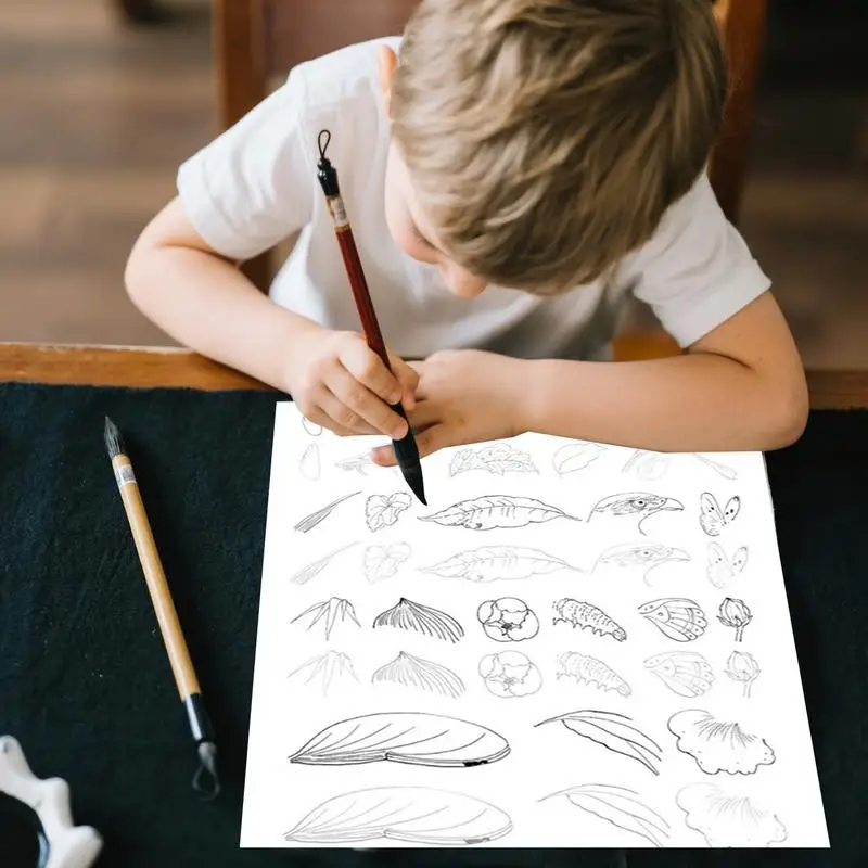 Rastreando escrita prática livro pintura livro de imagens iniciante sketchbook desenho arte suprimentos para a escola em casa