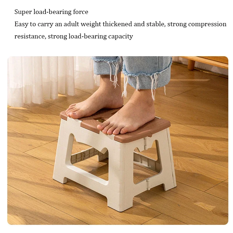 Portable Foldable Stool Floor Stall Plastic Chair  Outdoor Portable Fishing Small Bench Furniture Supplies