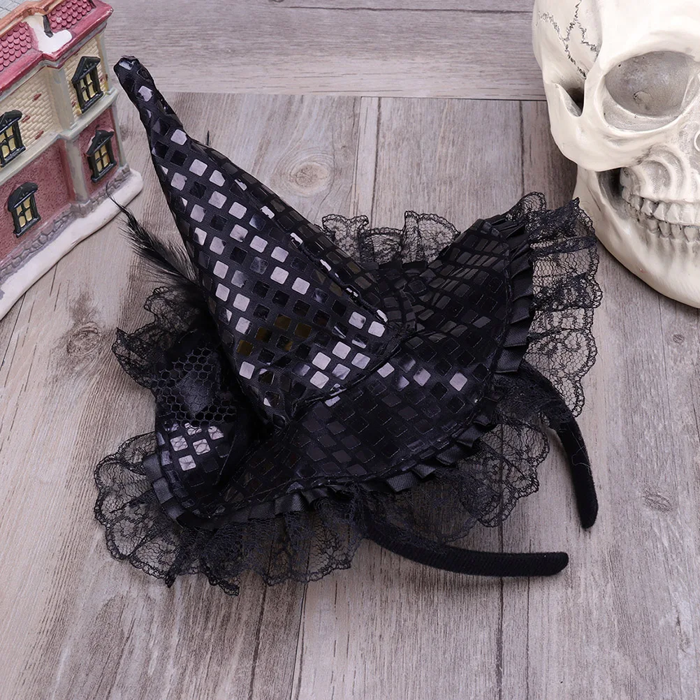 

3pcs Witch Hat Headbands Halloween Headband For Kids Adults Party Costume Accessory Decorative Lightweight Reusable