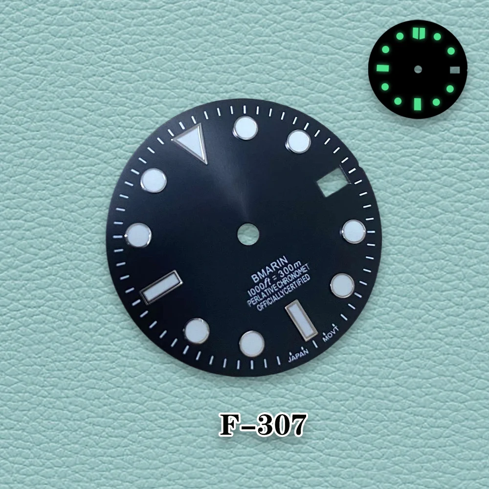 New 28.5mm  S Logo NH35 Dial SUB Dial Diver's Dial Suitable For NH35/NH36/4R/7S Movement Watch Modification Accessories