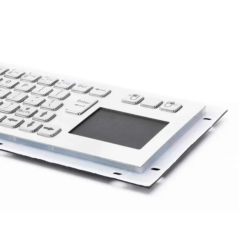 Imagem -03 - Teclado Industrial Encaixado com Touchpad de Metal Áspero Impermeável Quiosques do Serviço do Auto Ip65 Aço Inoxidável