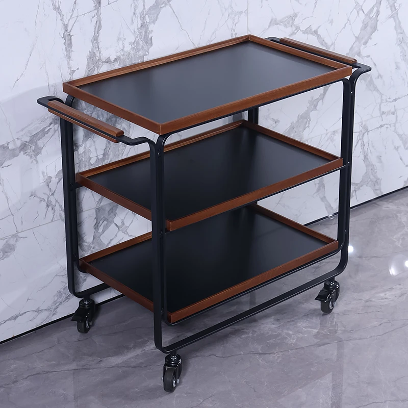

Restaurant Large Trolley Hotel Multifunctional Service Food Delivery Hot Shop Cake Cart Food Side Car