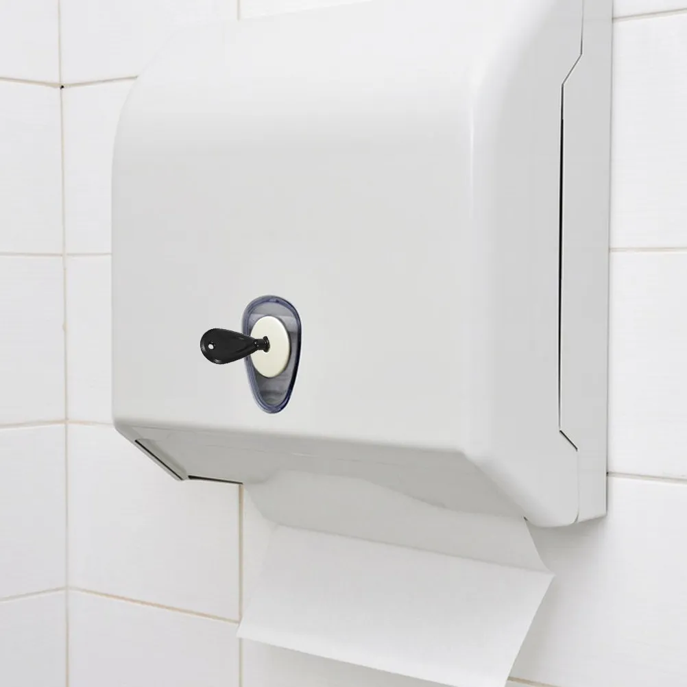 2Pcs Toilet Paper Dispenser Key Set Easy Open Replacement Key for Commercial Paper Towel Holder Office Restaurant