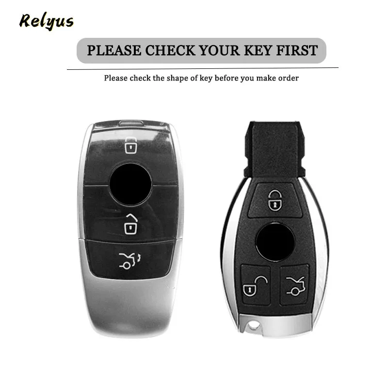 TPU Car Smart Key Case Cover Protector for Mercedes Benz A B C E S Class W204 W205 W212 W213 W176 W177 GLC CLA AMG Accessories