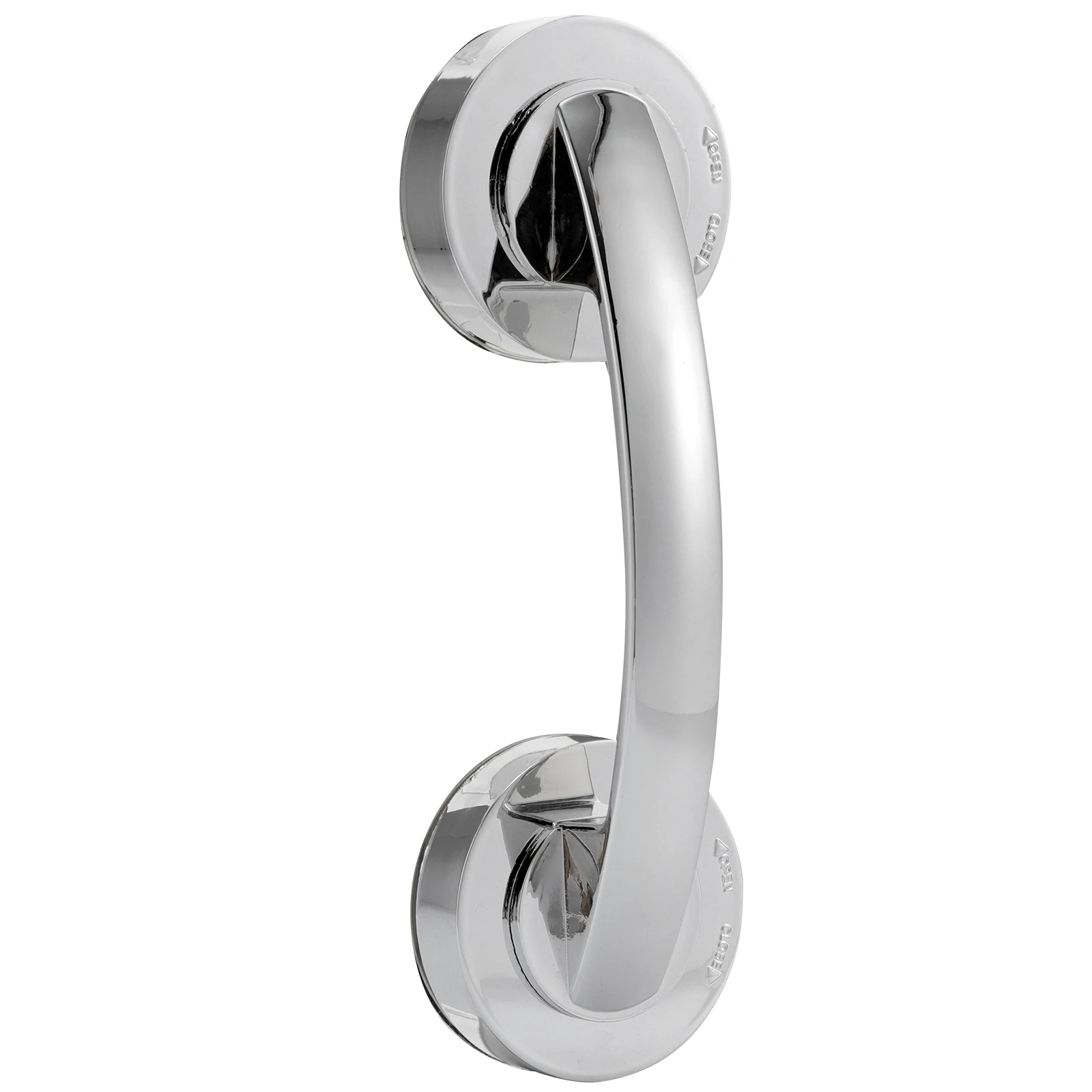 

Sticky H Silver Medium Suction Cup Door Pull Grab Bar Durable Plastic Material Bath Glass Cabinet