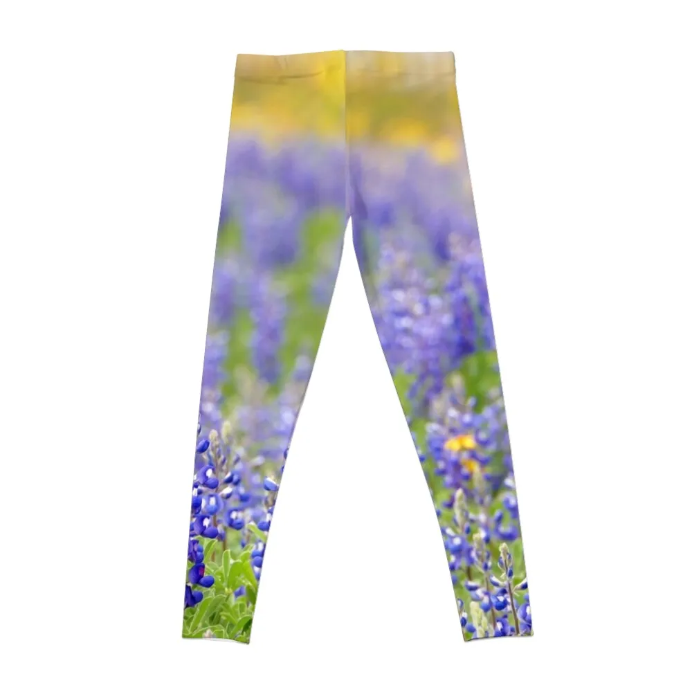 Texas Bluebonnet Field, Nacogdoches County Leggings Women's pants sports tennis for Womens Leggings