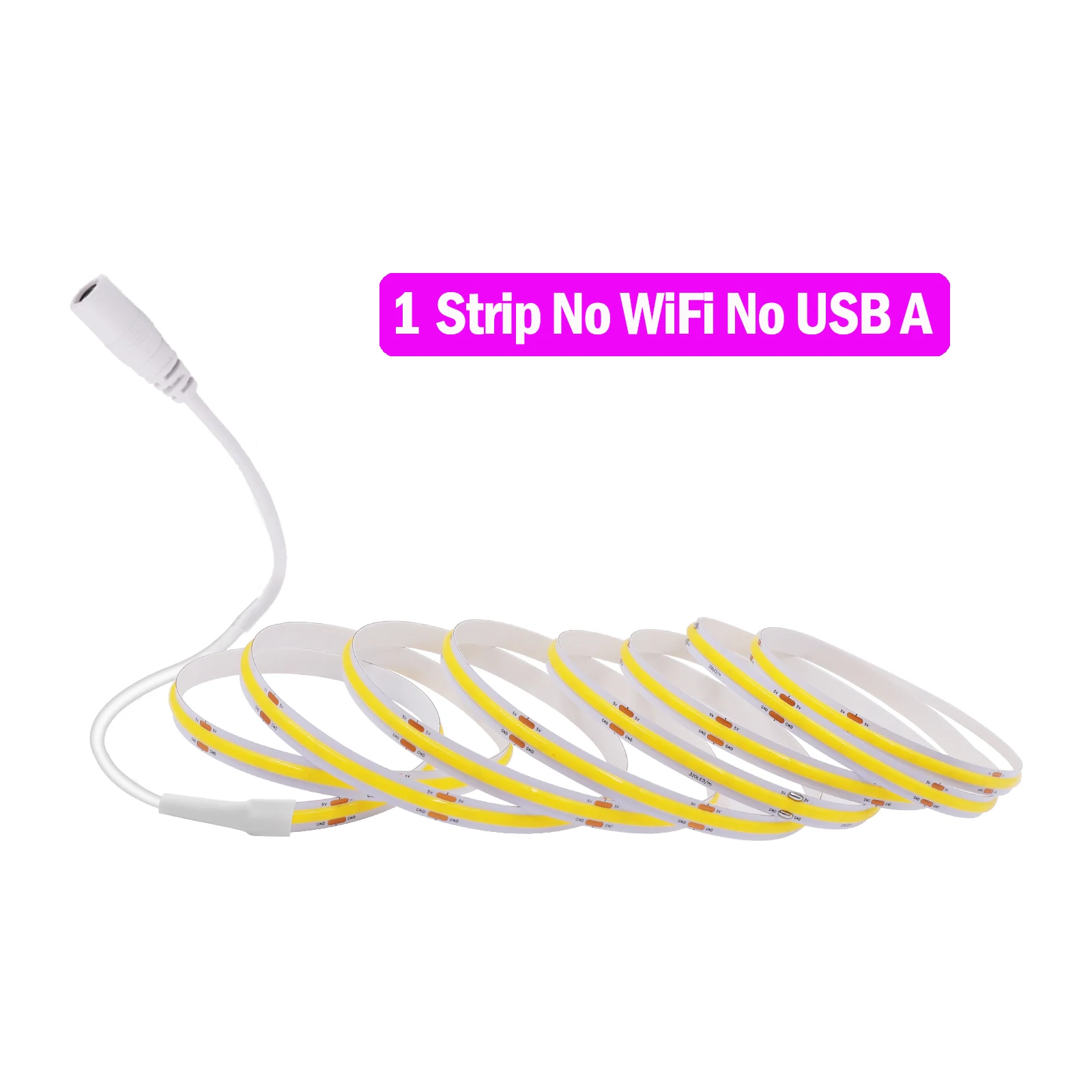 GAHADA Tuya WiFi COB LED Streifen Tuya Smart Leben APP Steuerung Dimmbare LED Streifen Licht 5V USB 320LEDs lineare Licht Wand Küche Schrank 4