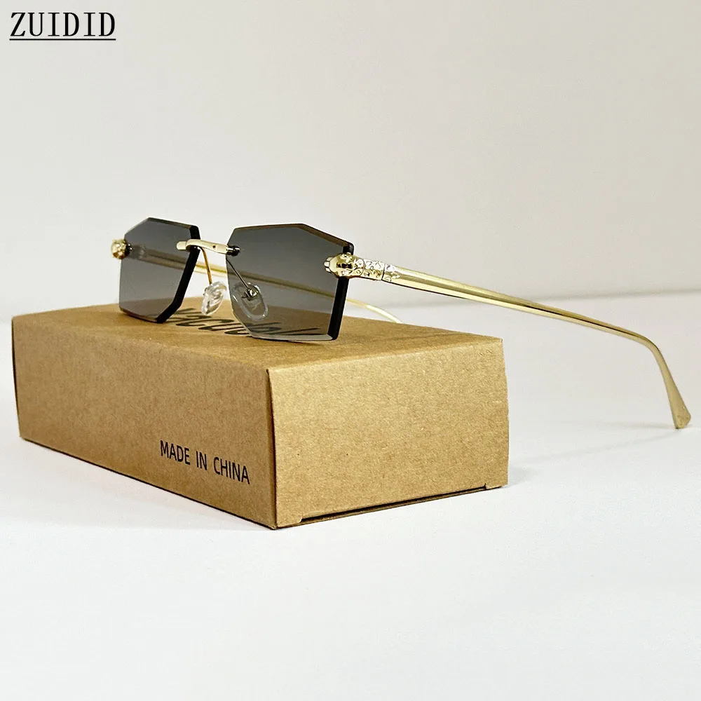 Nowość Okulary przeciwsłoneczne bez oprawek Kobiety 2025 Modne modne okulary przeciwsłoneczne Luxe Femme Lentes De Sol Mujer Lunette Soleil Femme — zdjęcie 3