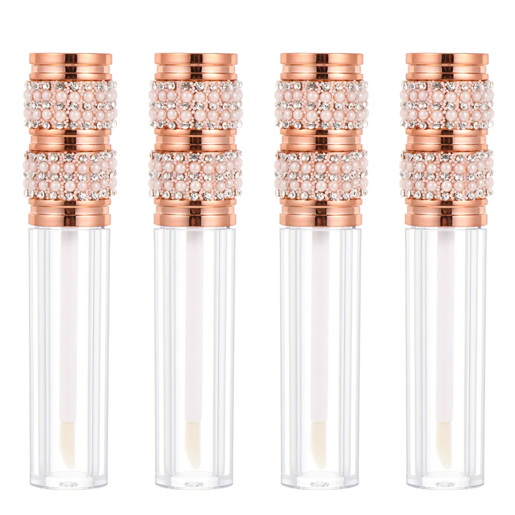 

4Pcs Empty Lip Gloss Tubes Lightweight DIY Containers for H made Projects Travel Size Leak Proof Cosmetics Storage