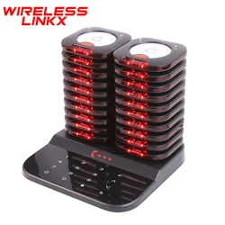 Wireless Restaurant Pager System 20 Beepers Guest Paging System Food Pager For Cafe Church Clinic Food Court