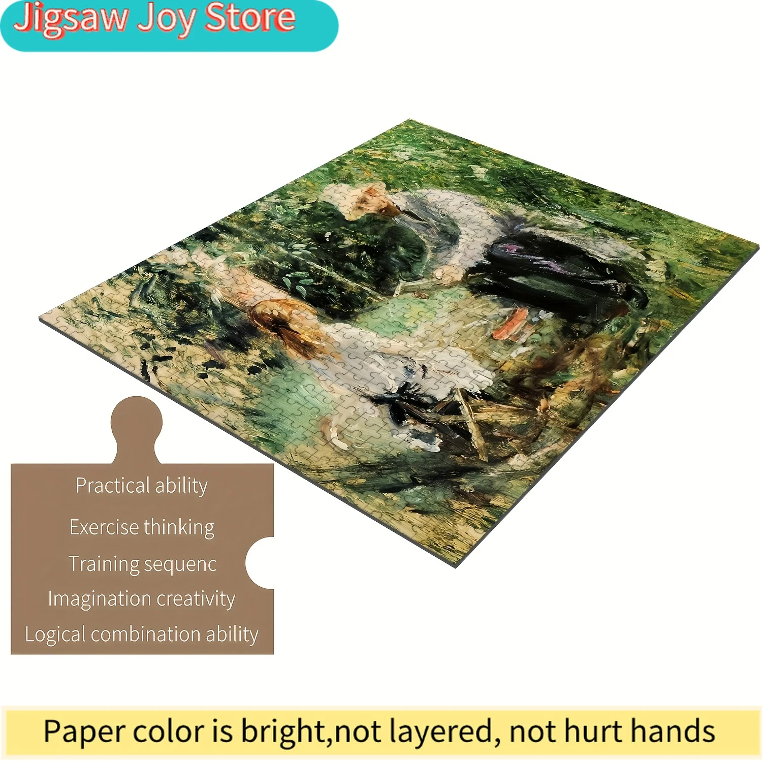 

Jigsaw Puzzle for, Families-Van Gogh Painting Classical Art-Pieces Fit Together Perfectly Wood Craft Supplies