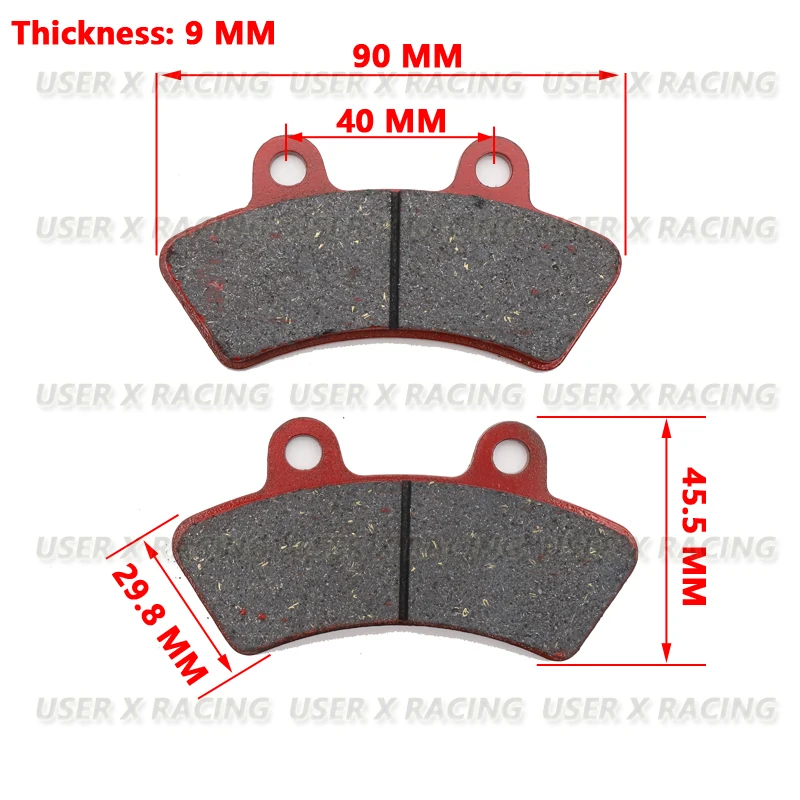 USERX Motorcycle disc brake pad Brakes Front Rear Disc Brake Pads For Scooter High temperature resistance Friction resistance