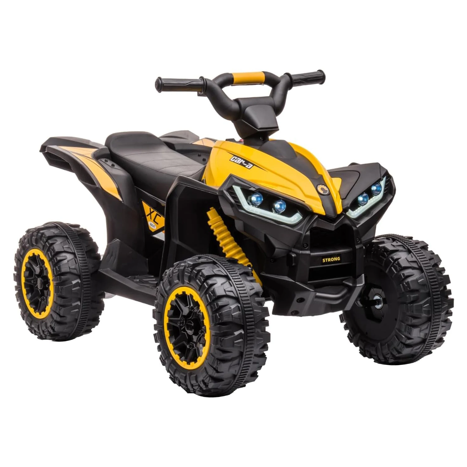 VTT pour enfants 12V, véhicule électrique à 4 roues pour tout-petits, voiture jouet alimentée par batterie pour garçons et filles avec lumières LED, musique