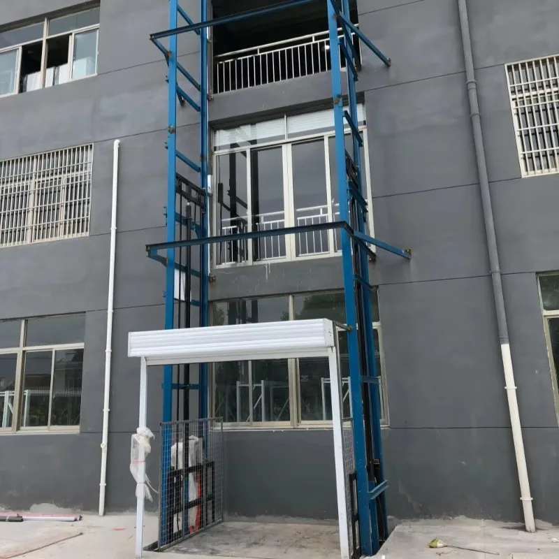 Customizable Dual-Rail Cargo Lift Hydraulic Guide Rail Lift Platform Freight Elevator Handling Transportation Equipment