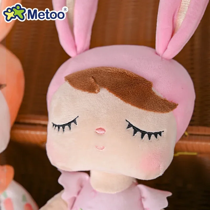 Original Metoo 35cm Angela Plushie muñeca fina estilo Pastoral conejito de peluche juguetes de peluche para niños regalos para niñas y niños