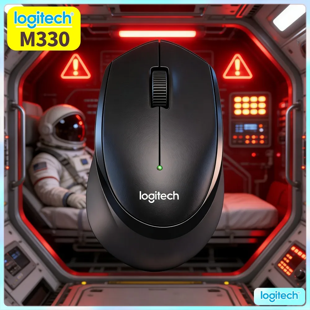 Logitech M330 Silent Wireless Mouse Multi Purpose Office Household For Browse Type Edit Laptop Desktop PC Daily Work