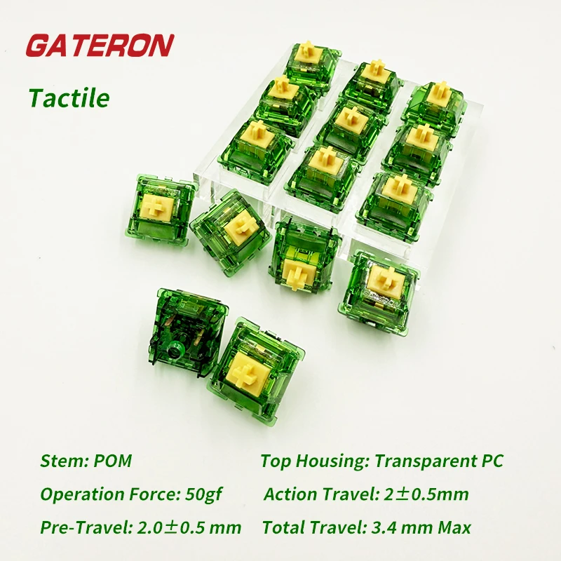 

Gateron Beer Switches Pre Advanced Tactile 5pin Switches 5pin 50g Modified POM PC 80M POM Material Mechanical Keyboard