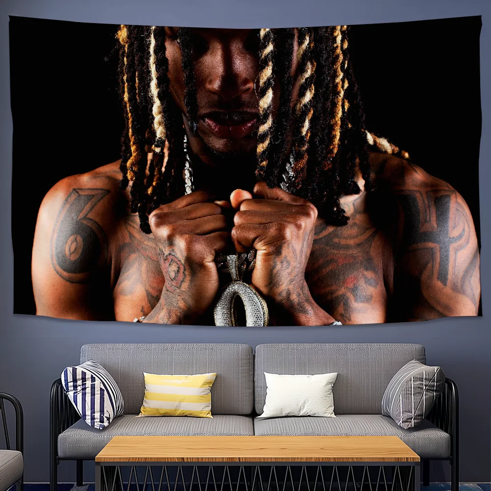 Rapper K-King V-Von Welcome to O\'Block flag College Bedroom Living Room Home Dorm Decor Funny Tapestry Garage Bar Wall Club Bann