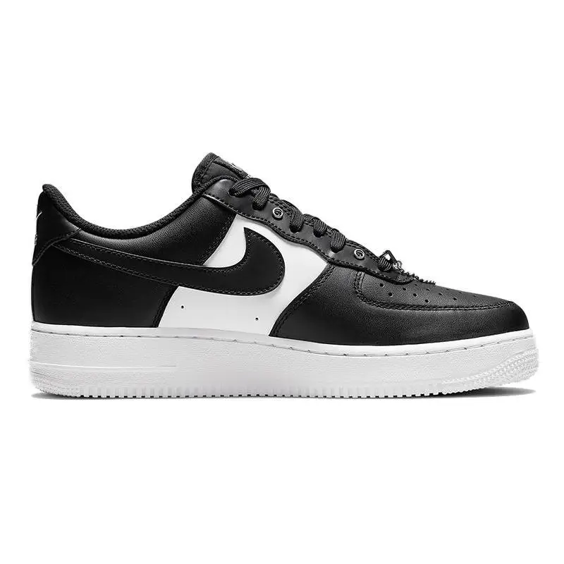 Nike Nike Air Force 1 Low '07 PRM Black White Metallic Silver Sneakers shoes DA8571-001