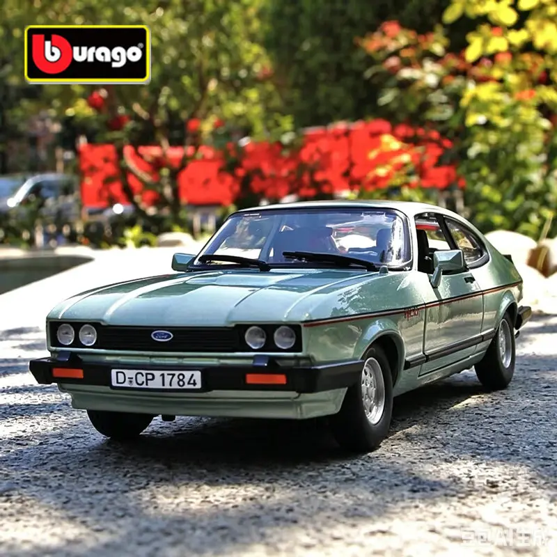

Bburago 1:24 1982 Ford Capri Alloy Car Model Diecast Metal Classic Sports Car Vehicles Model Simulation Collection Kids Toy Gift