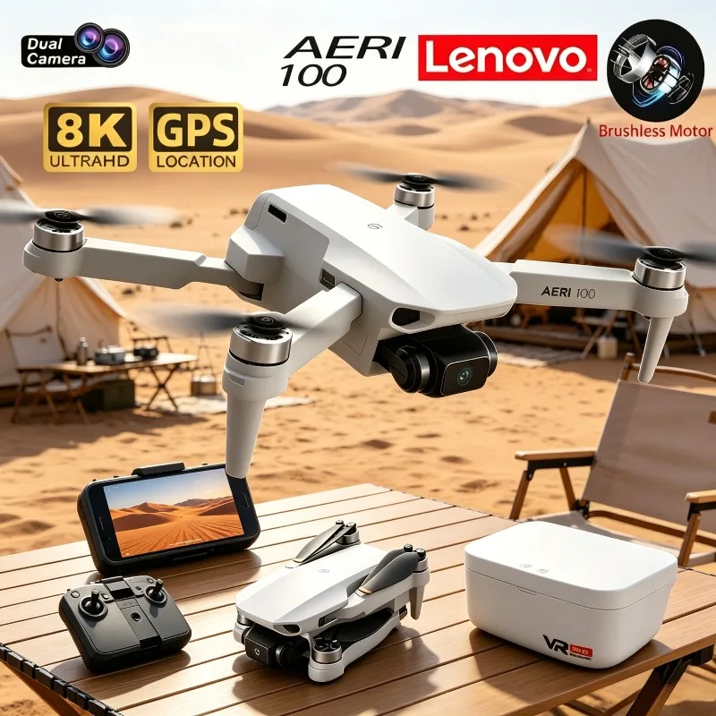 Lenovo Professional Aeri100VR 8K Drone Remote Control Helicopter Plane RC Dron With Screen Quadcopter Toys