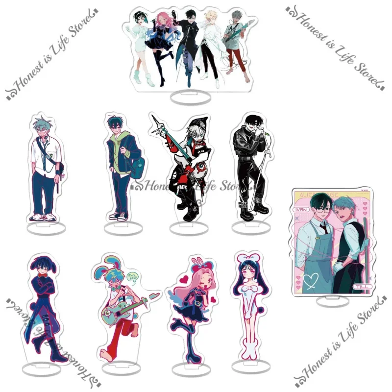 

Anime ALIEN STAGE : IVAN & TILL Mizi Sua Acrylic Stand Action Figure Accessories Collection Figure Toys Gift Desktop ornaments