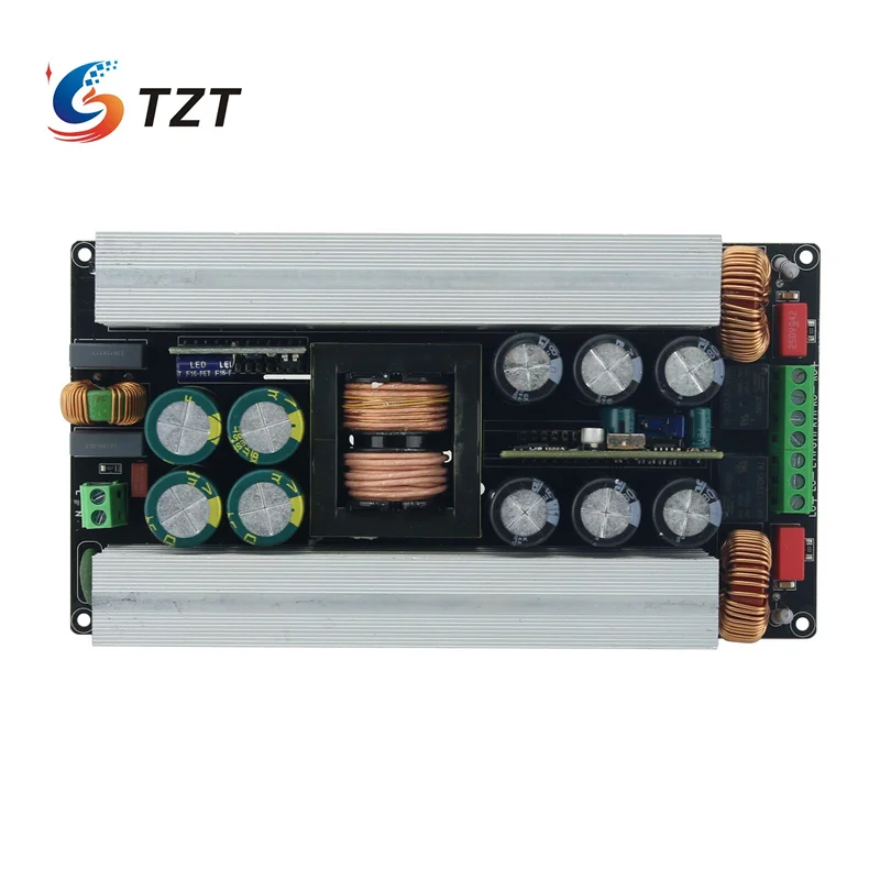 TZT IRS2092S Stereo Digital Power Amplifier with LCC Switching Power Supply 600W*2/700W*2 Can Be Bridged with Speaker Protection