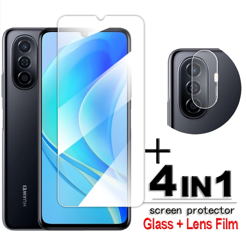 

For Huawei Nova Y70 Glass Nova Y70 Plus Tempered Glass 6.75 inch Transparent HD Screen Protector For Huawei Nova Y70 Lens Flim